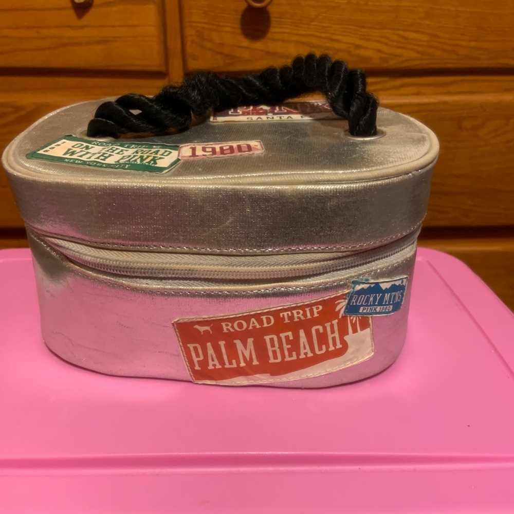 Vintage Pink Road Trip train case